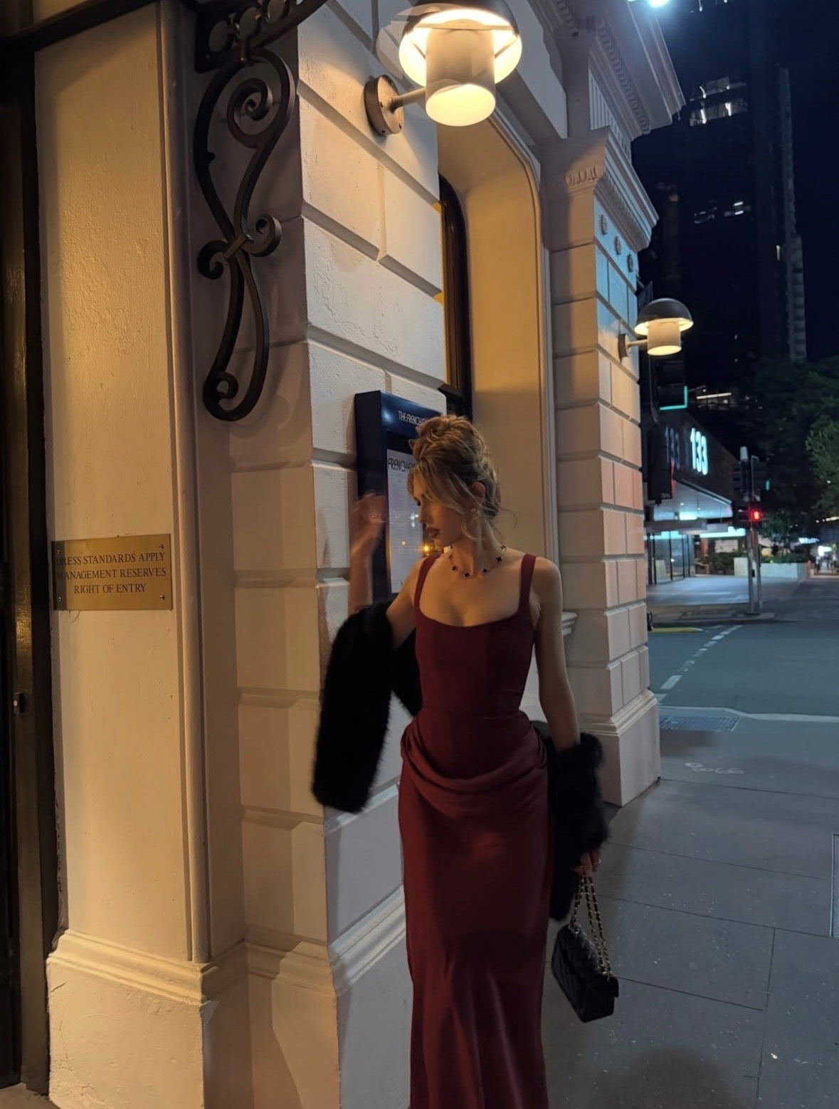 Babyboo Cornelia Maxi Dress in Burgundy