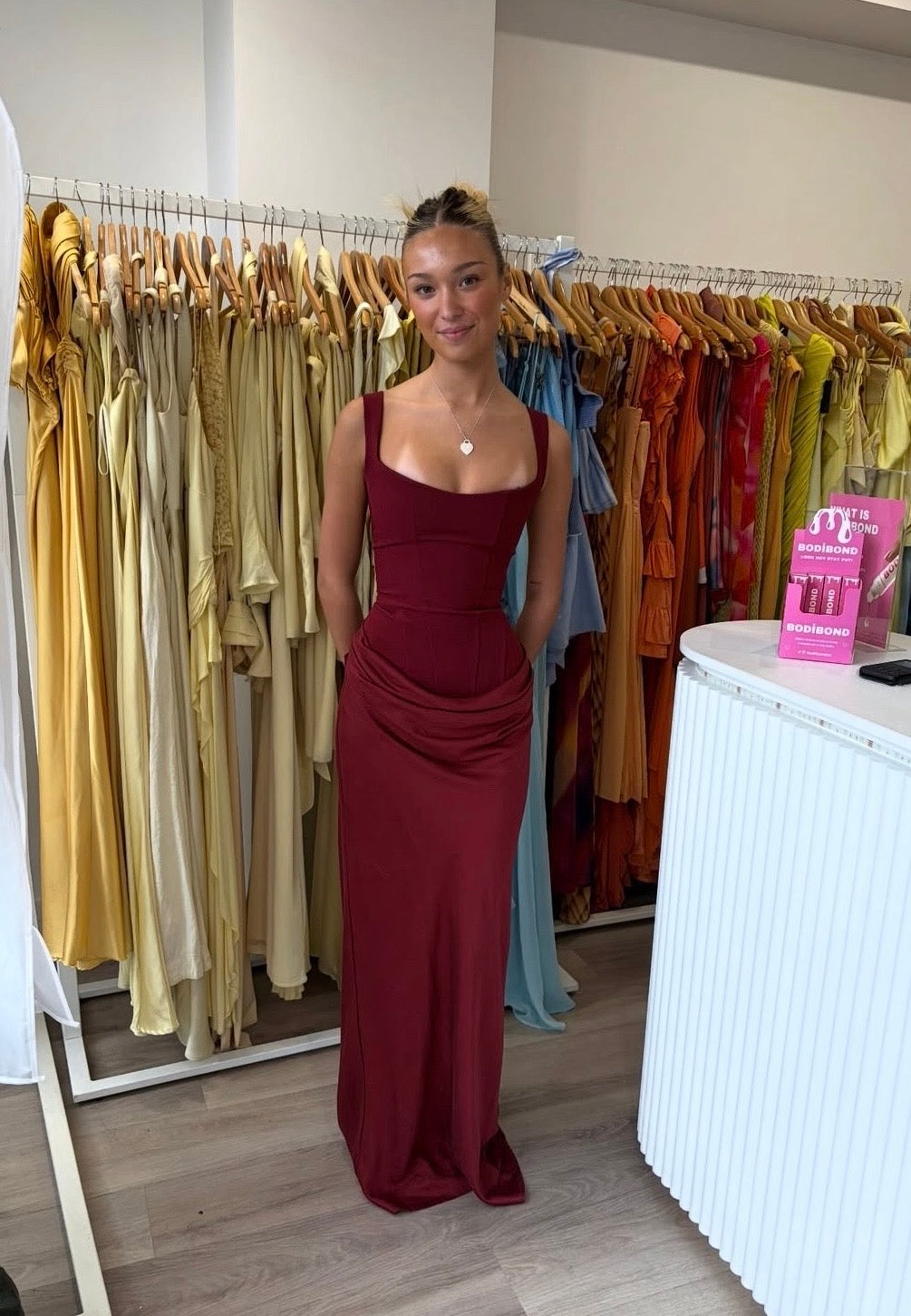 Babyboo Cornelia Maxi Dress in Burgundy