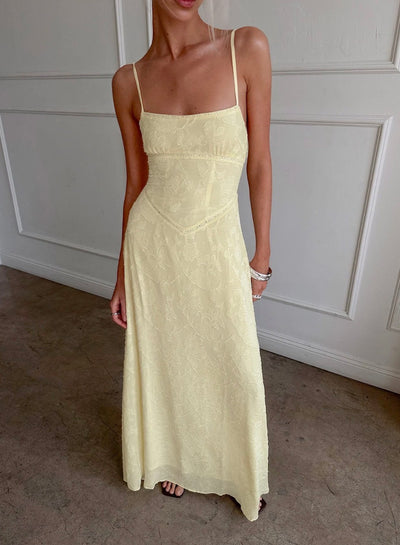 Princess Polly South Of France Maxi - Yellow
