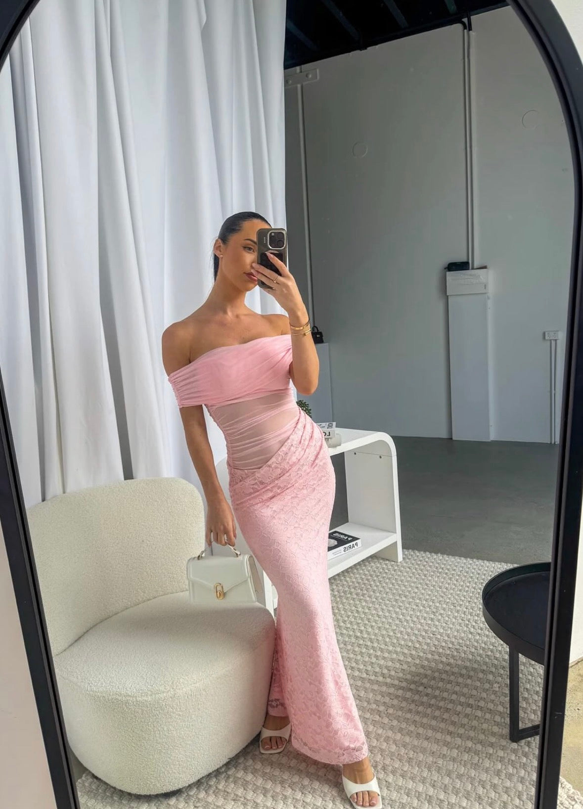 Zaliya Boutique Sierra Maxi in Baby Pink