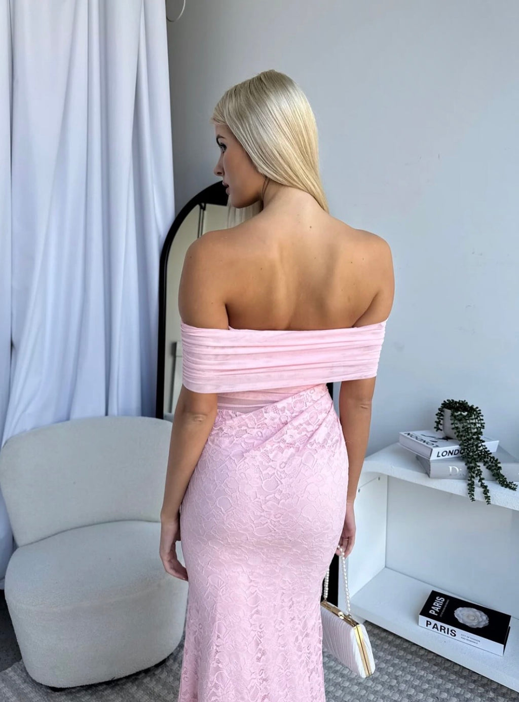 Zaliya Boutique Sierra Maxi in Baby Pink