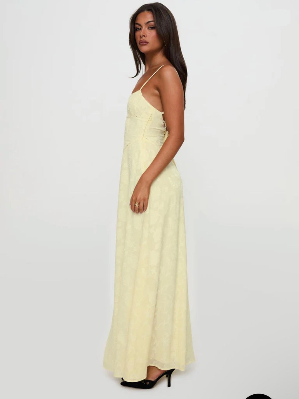 Princess Polly South Of France Maxi Dress Yellow