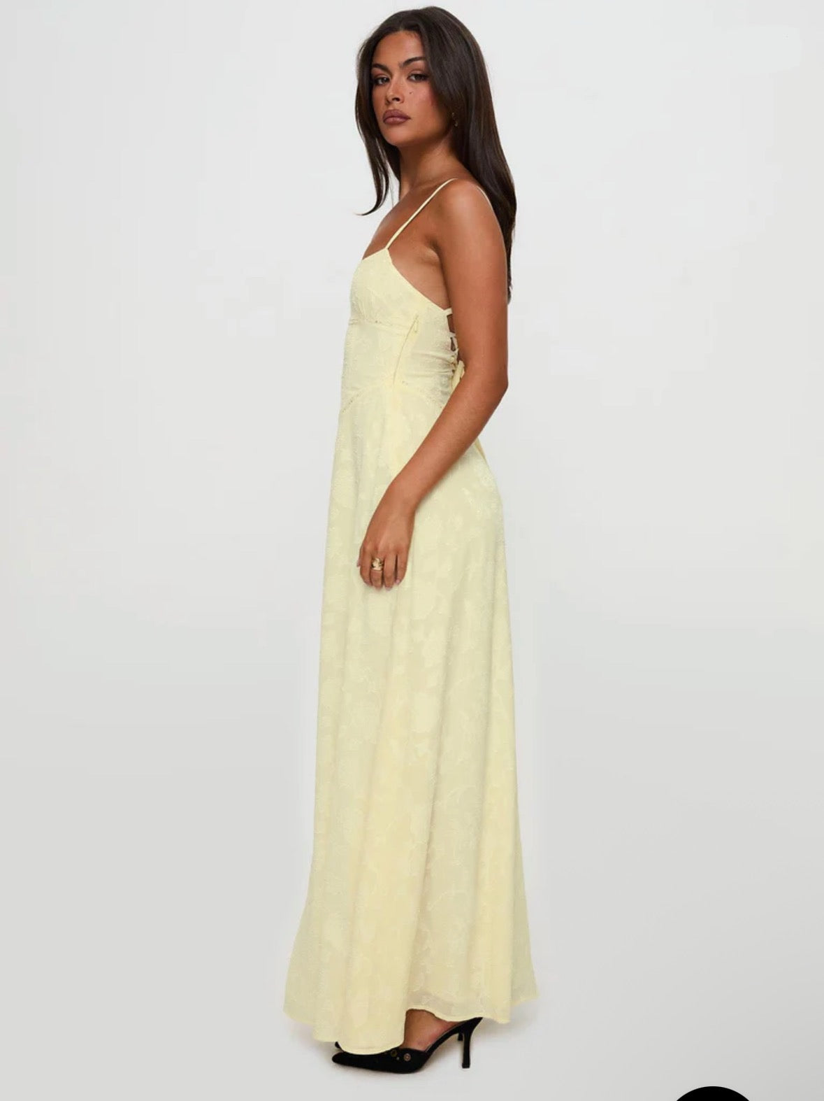 Princess Polly South Of France Maxi Dress Yellow