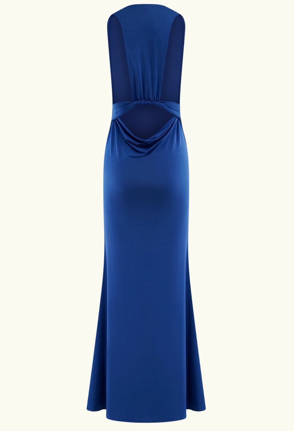 Meshki Elke Slinky V Neck Maxi Dress in Cobalt Blue