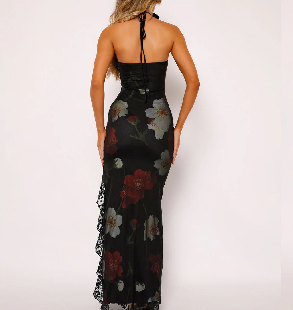 Tiger Mist Theo Maxi Dress with Black Floral