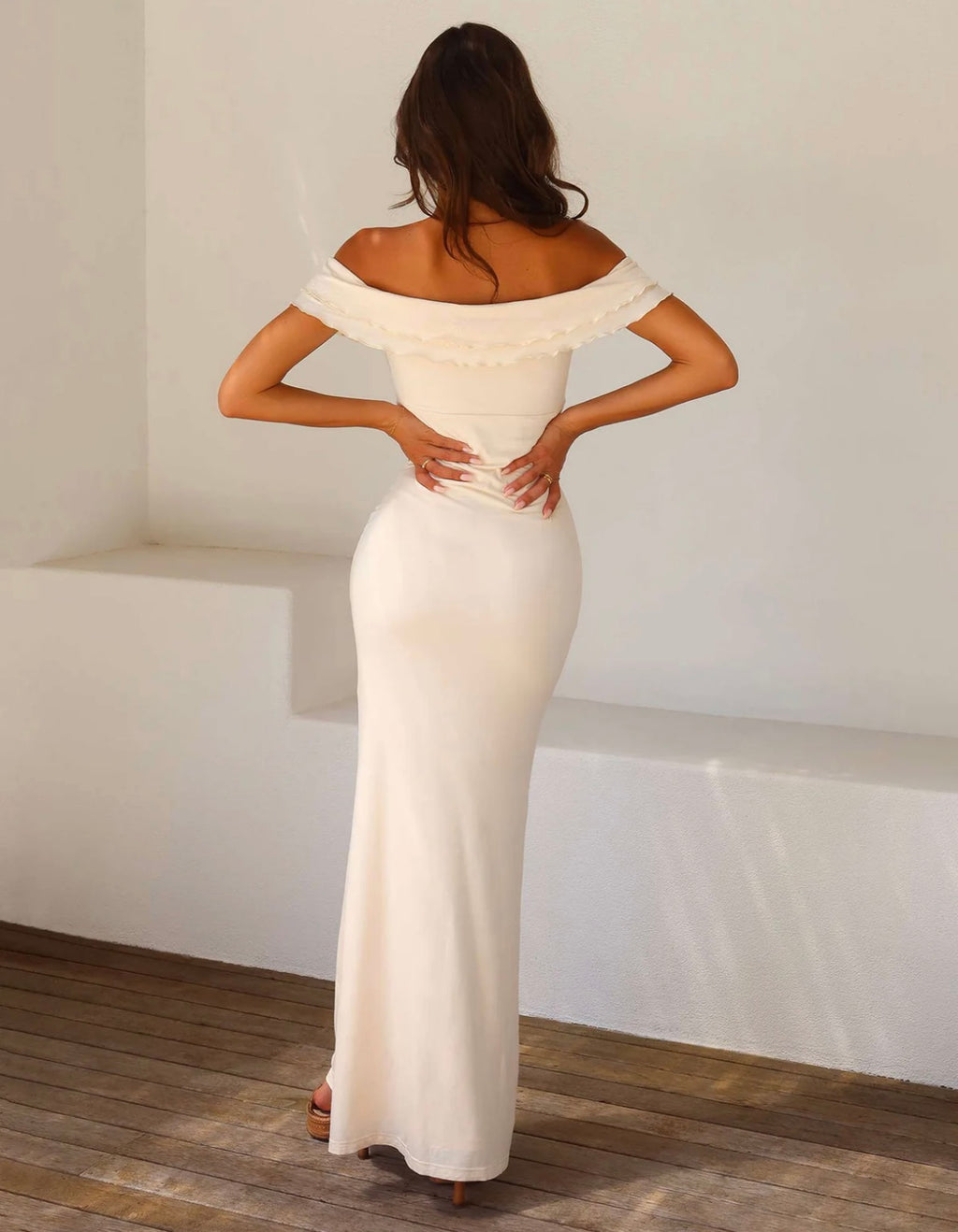 Tiger Mist Denali Maxi Dress in Bone