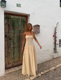 Peppermayo Jacinda Drop Waist Maxi in Cream