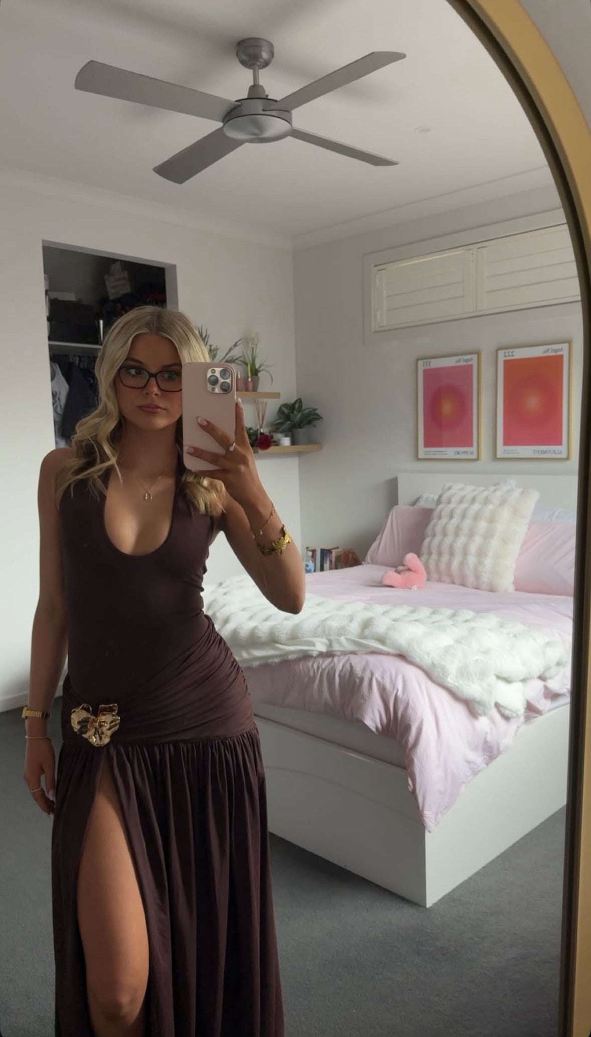 Babyboo Saira set in plum brown