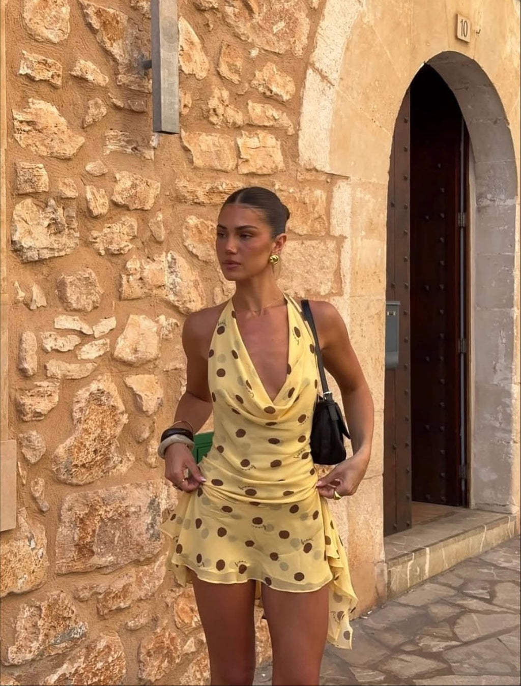 Benni Harlow Halter Mini Dress